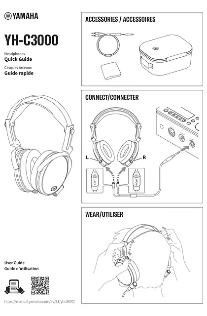 yamaha雅马哈YH-C3000 Quick Guide